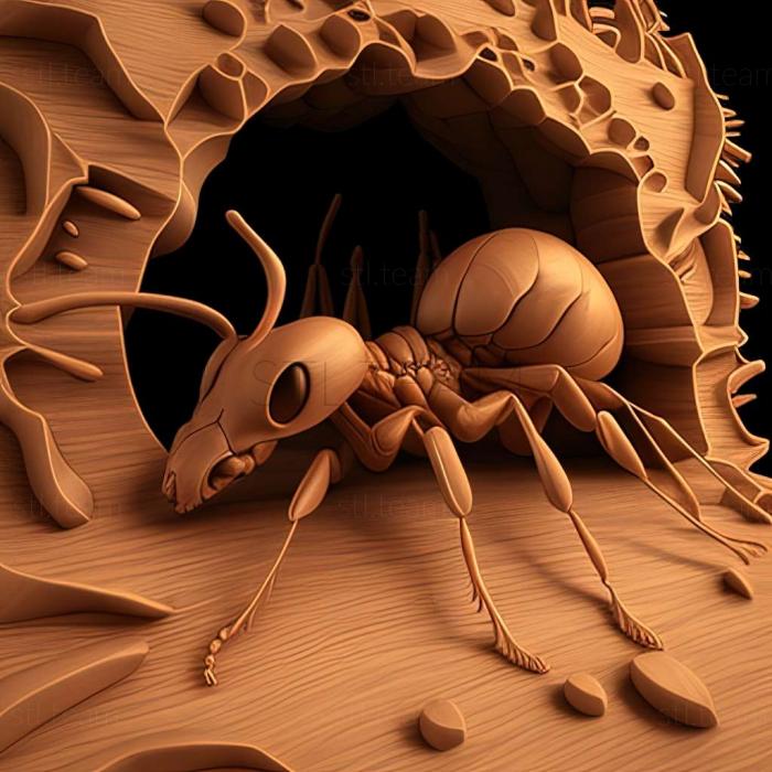 3D model Pheidole zoster (STL)